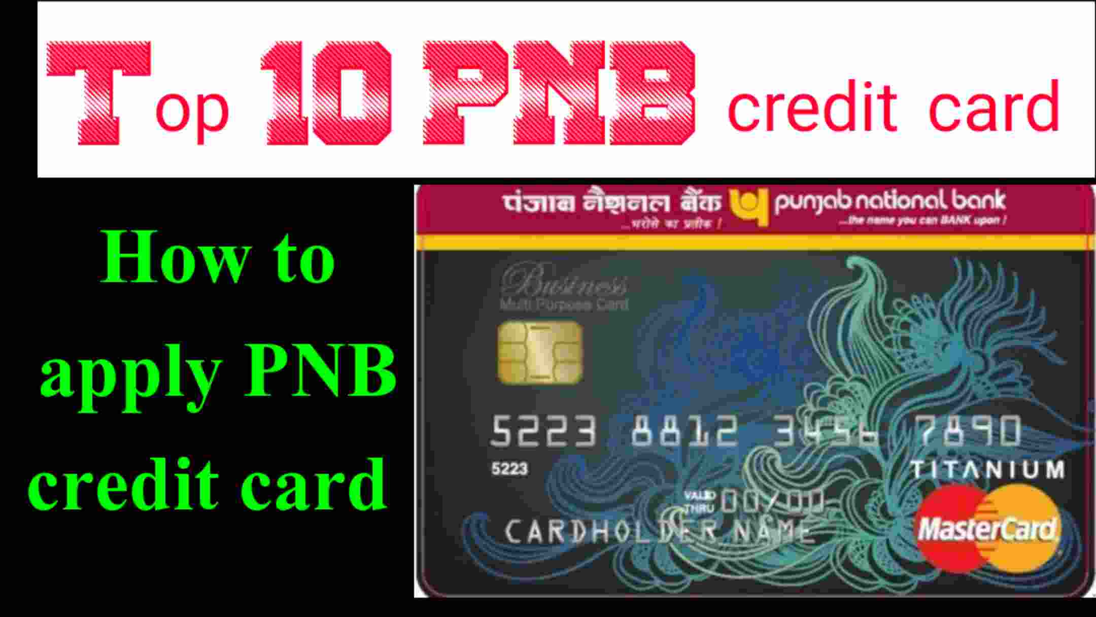 Top 10 PNB Credit Card apply & How to Apply for PNB Credit Card/